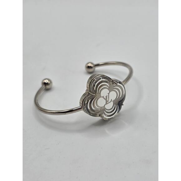 Louis Vuitton Silver-tone Resin A La Folie Resin Cuff Bracelet - Picture 9 of 10